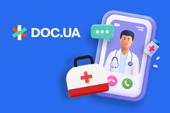 Знижка 20% на онлайн-консультацію з лікарем в DOC.UA